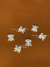 tiny silver frog for Krishna setup decoration