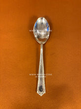 Silver plated spoon set for serving prasad and dining