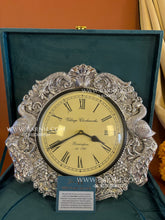 Pure Silver Mayur Clock