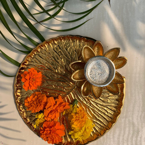 Bloom Puja Plate