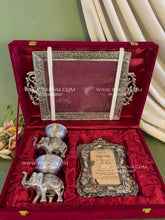 Tray with Frame and Elephant with Bowl Set
