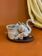Pure Silver Swan Basket