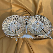 Silver Plated Tray Bowl Set