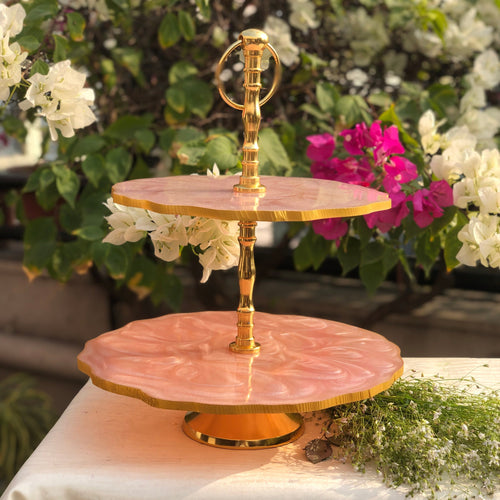 2 Tier Resin Cake Stand - Barn 14