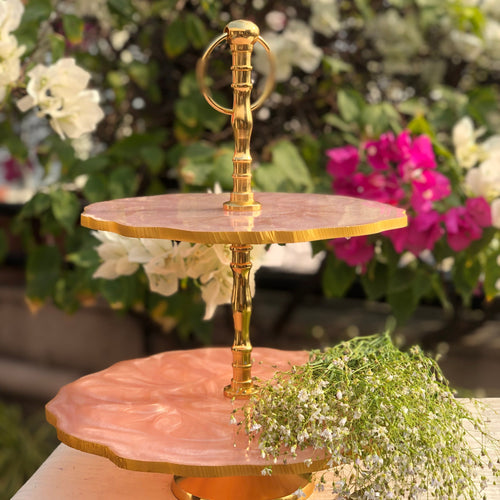 2 Tier Resin Cake Stand - Barn 14