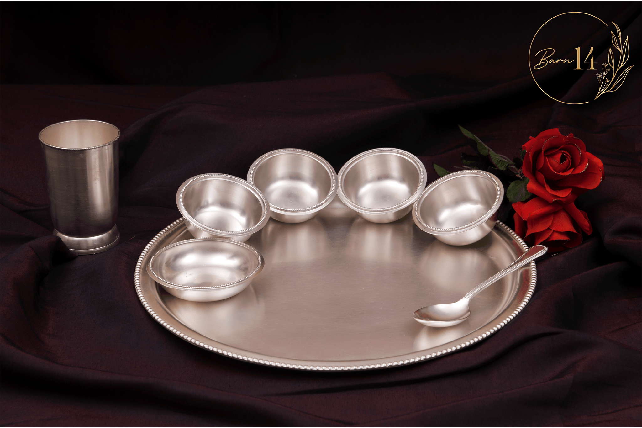 Silver Plated Thaali Set - Barn 14