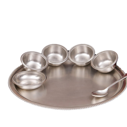 Silver Plated Thaali Set - Barn 14