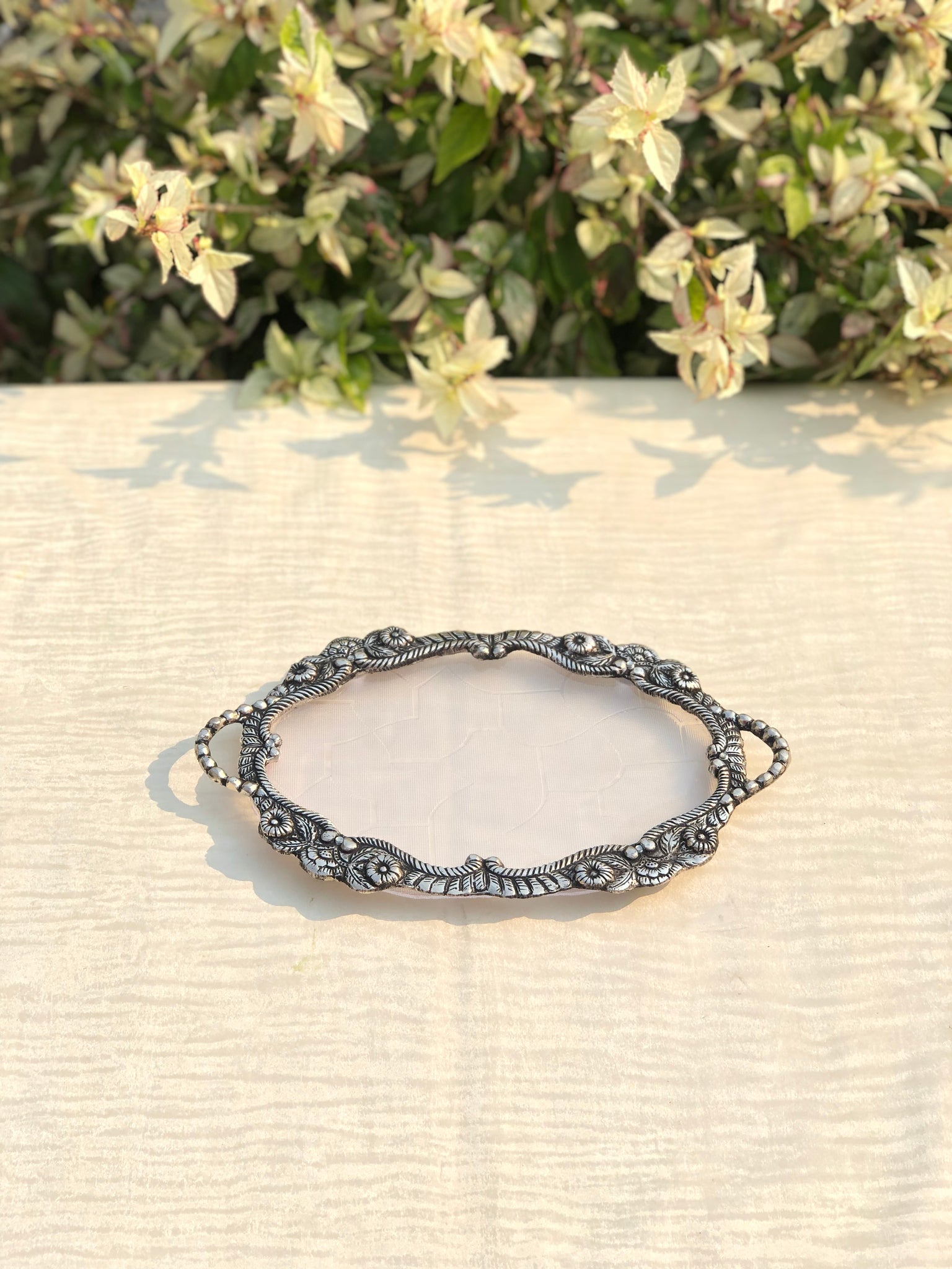 Metal & Fibre Tray- Oval