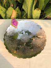 Agate Stone Round Tray with Stand