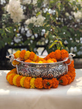 Fine Carved Peacock Urli with Handle