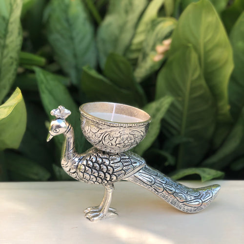 Peacock Candle Bowl