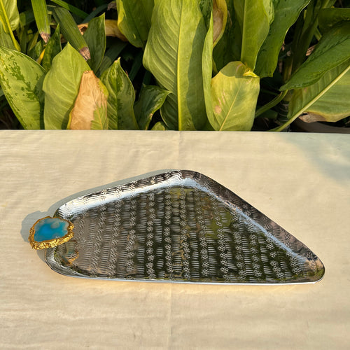 Agate Stone Tray- Triangle