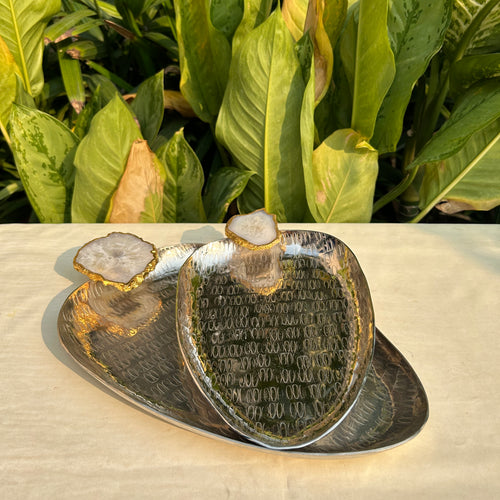 Agate Stone Tray- Pineapple shape