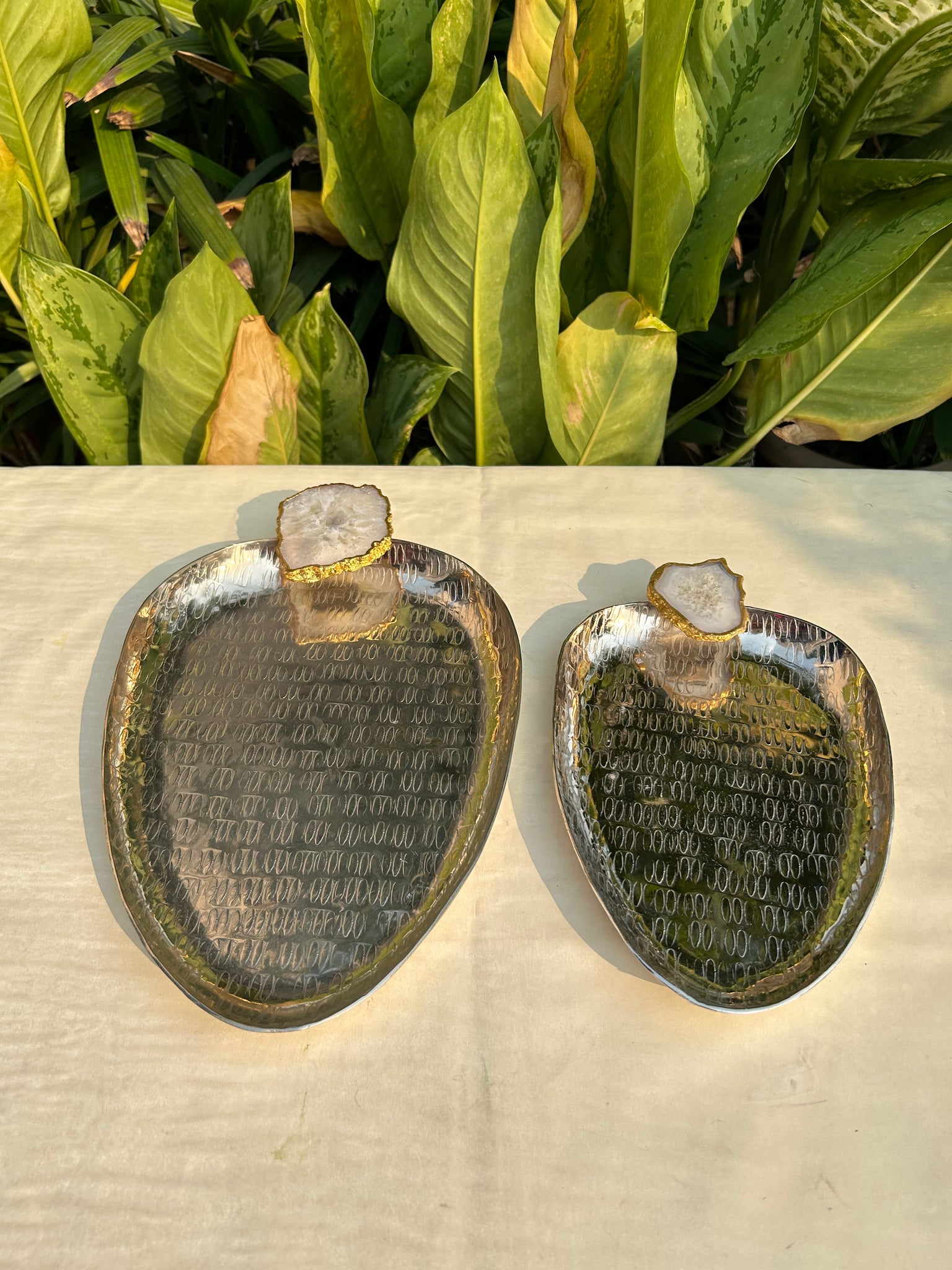 Agate Stone Tray- Pineapple shape