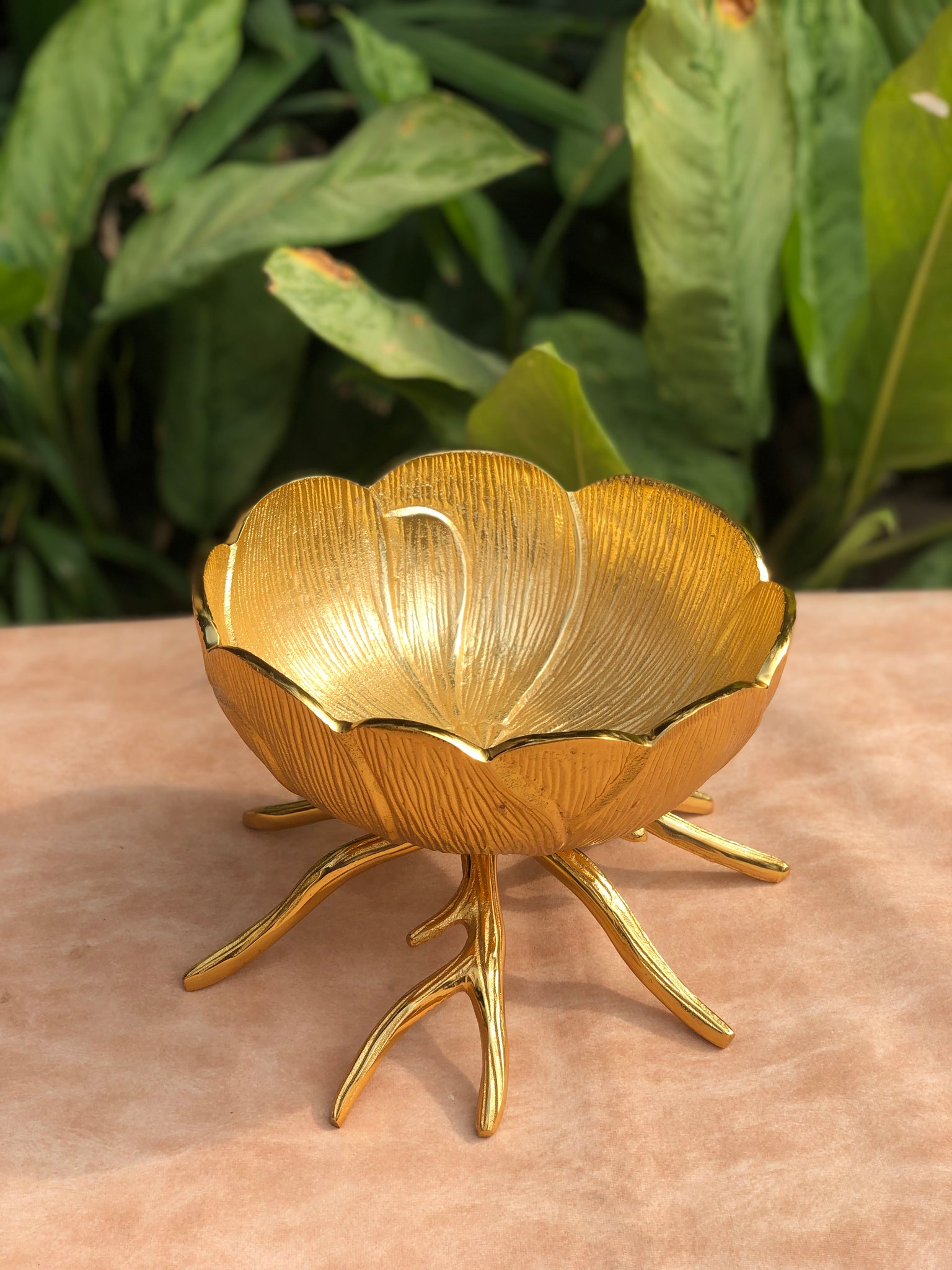 Gold Lotus Bowl