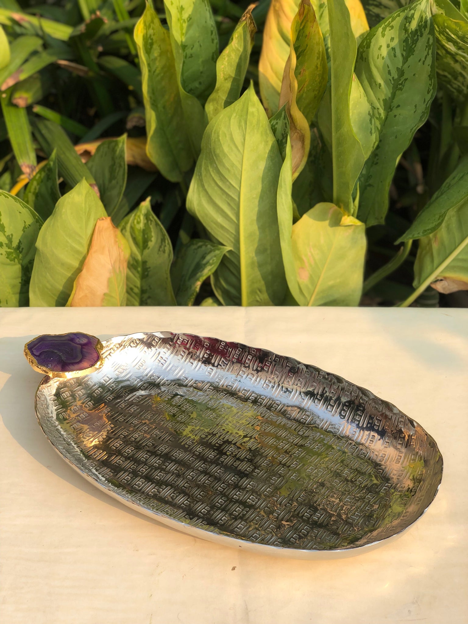 Agate Stone Tray- Oval - Barn 14