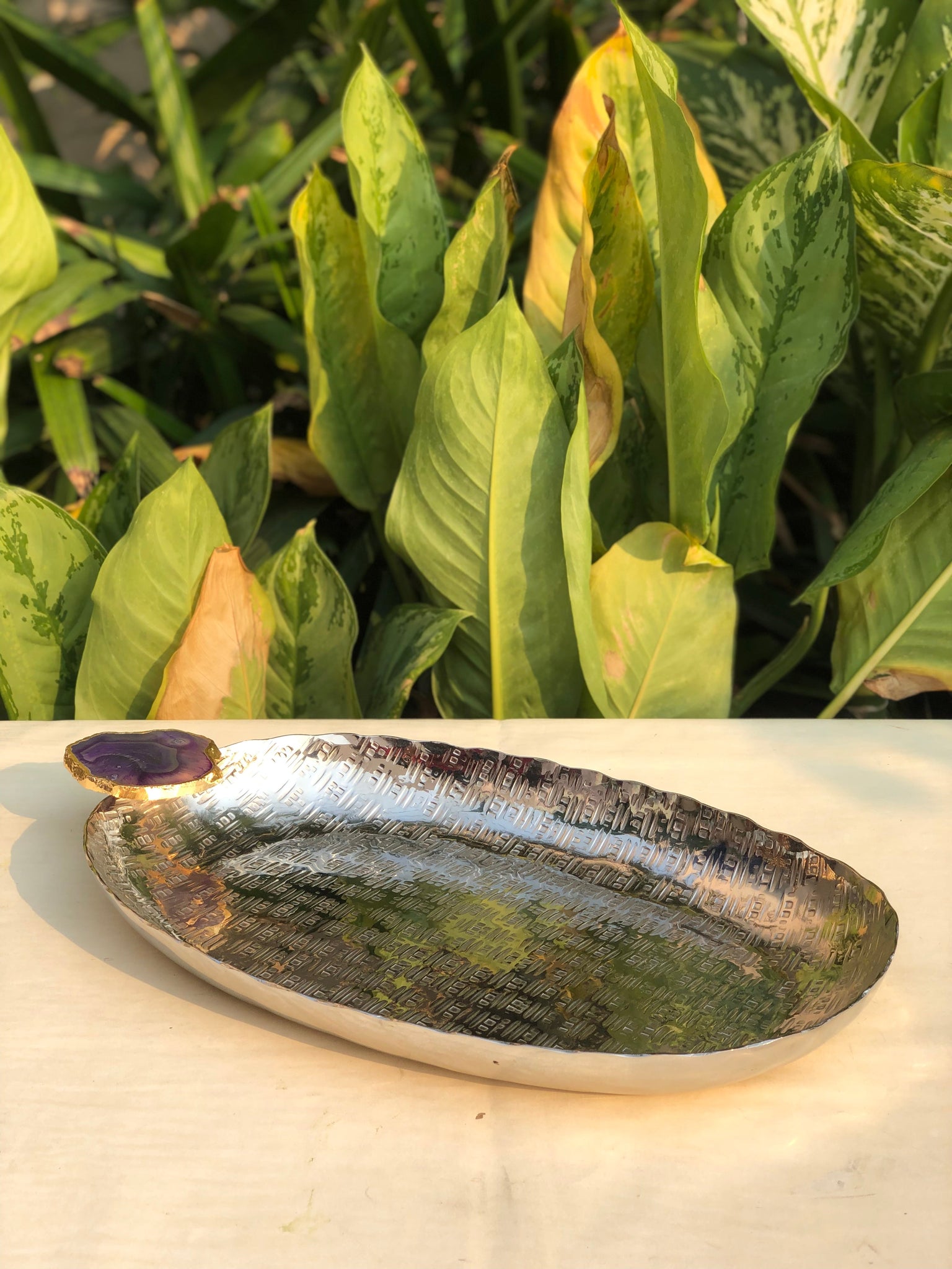 Agate Stone Tray- Oval - Barn 14