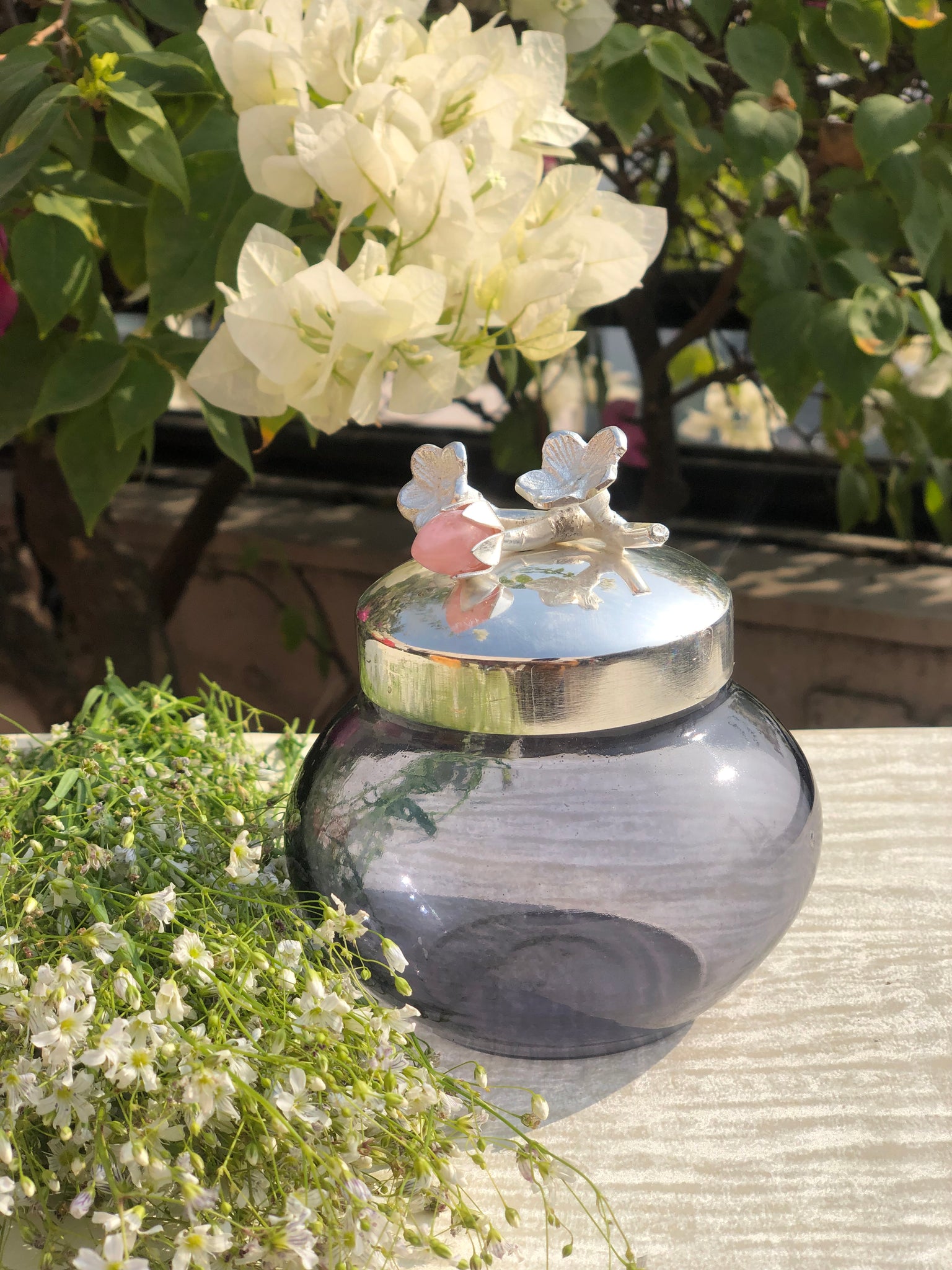 Tulip Glass Jar